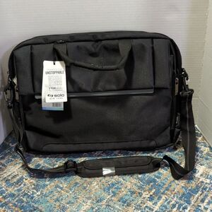 Solo New York Unstoppable Black Chrysler Briefcase - New